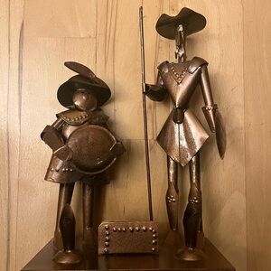 Bronze Knight Sculpture Set